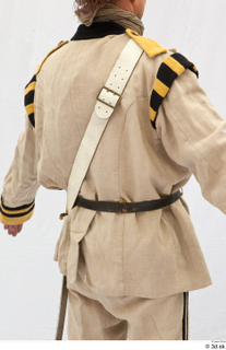  Photos Army man in cloth suit 1 18th century army beige yellow and jacket historical clothing upper body 0008.jpg